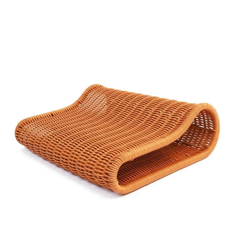 Summer Cool Pillow with Imitation Rattan Weaving, Neck Support and Spine Relief Pillows, Handmade Breathable Pillow